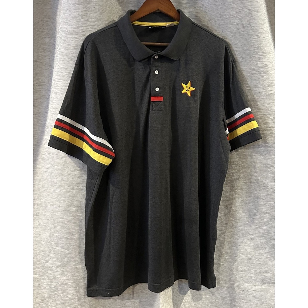 Carls‎ Jr Hardees Shirt Employee Work Official Uniform Polo Size 2XL